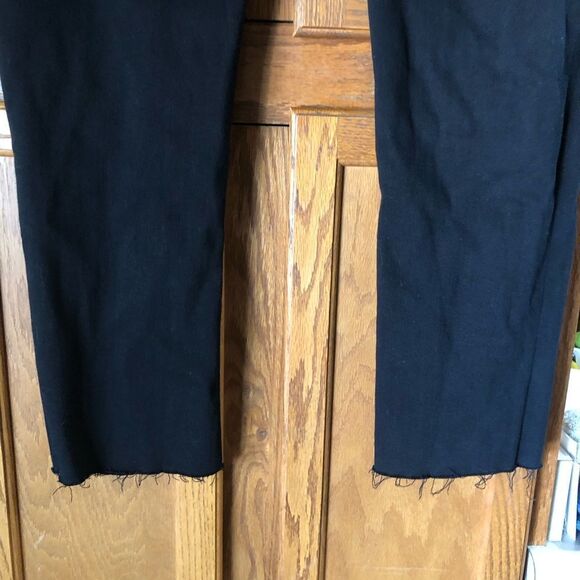 HUDSON Jeans High Rise Straight Ankle Cut Off Barbra Black Size 30 - Picture 10 of 14